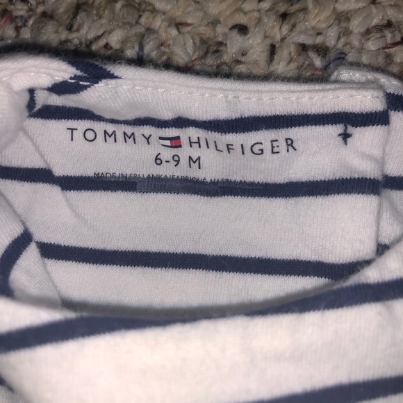 Tommy Hilfiger Navy and White Striped Shirt - Picture 3 of 3